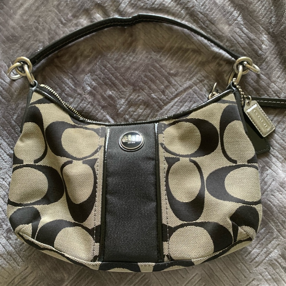 Black coach purse